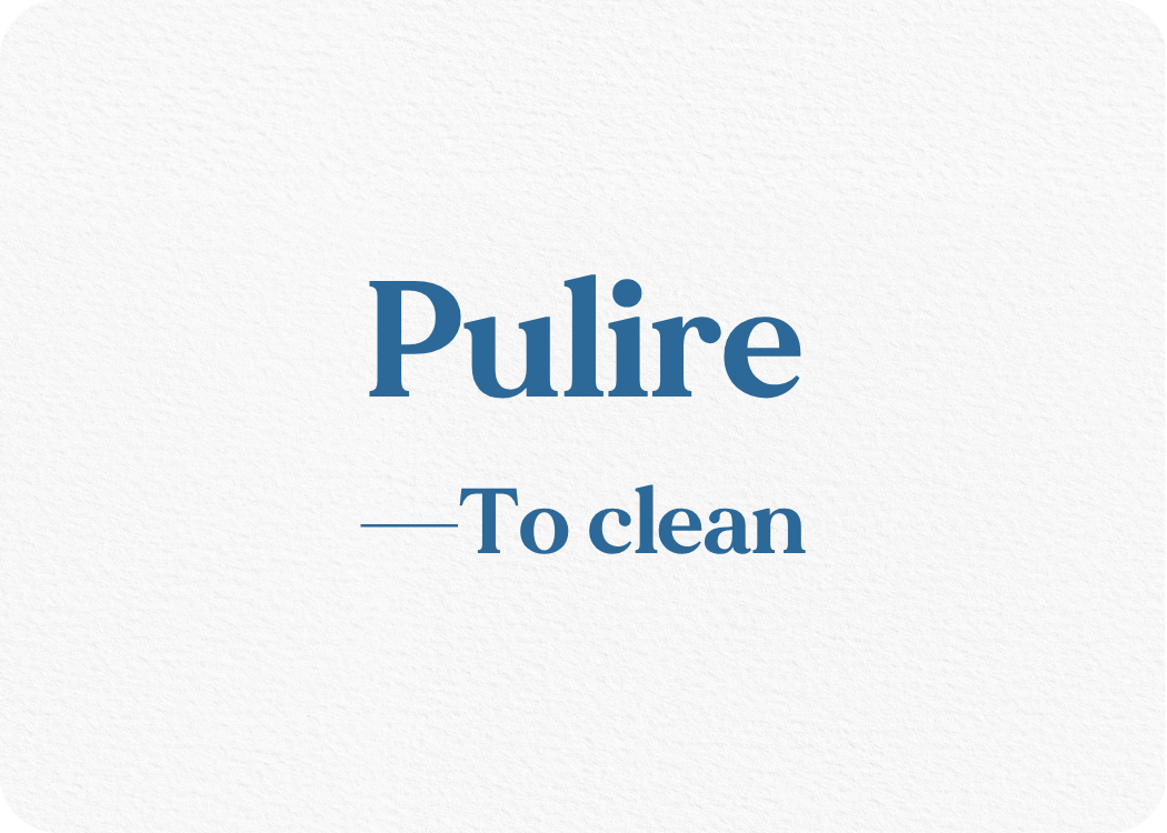 Pulire: Verb Conjugation