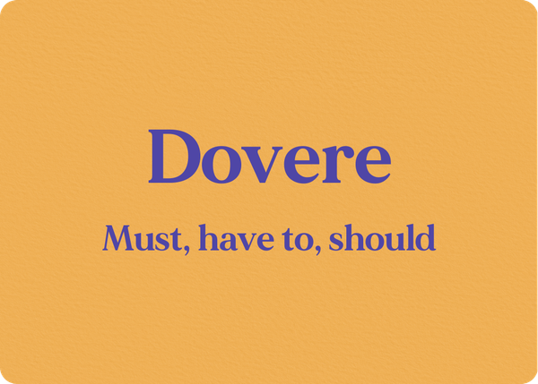 Dovere: Verb Conjugation