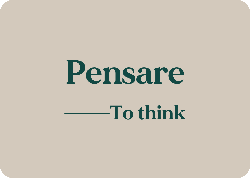 Pensare: Verb Conjugation