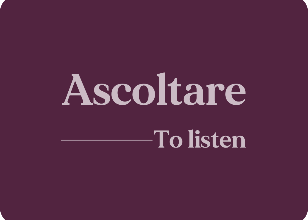 Ascoltare: Verb Conjugation