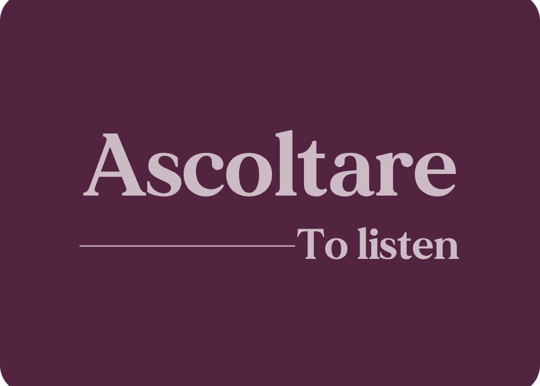 Ascoltare: Verb Conjugation