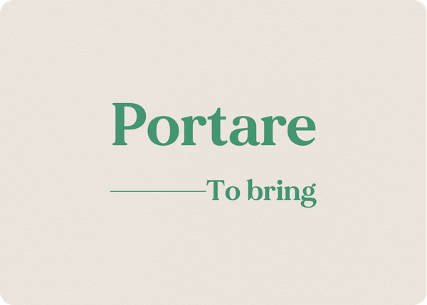 Portare: Verb Conjugation