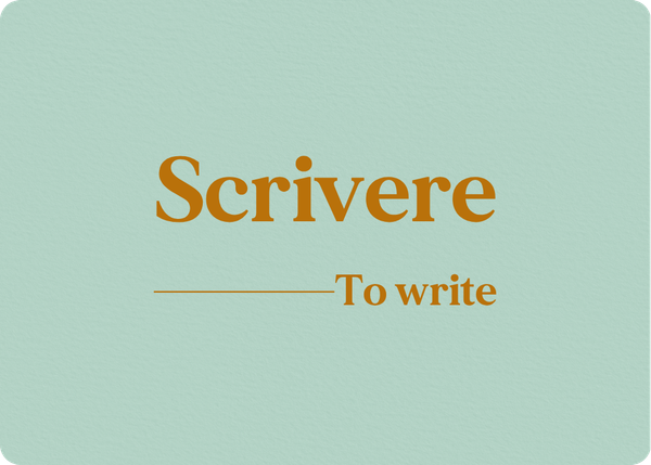 Scrivere: Verb Conjugation