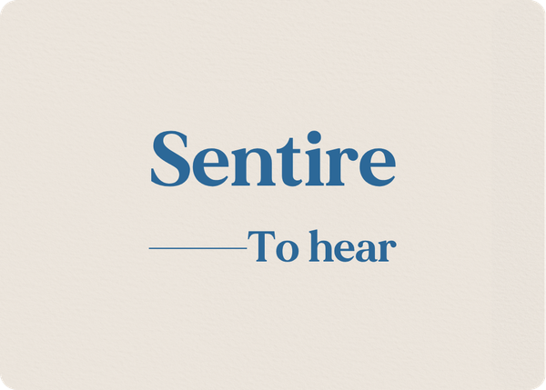 Sentire: Verb Conjugation