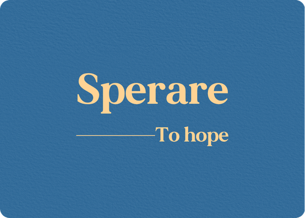 Sperare: Verb Conjugation