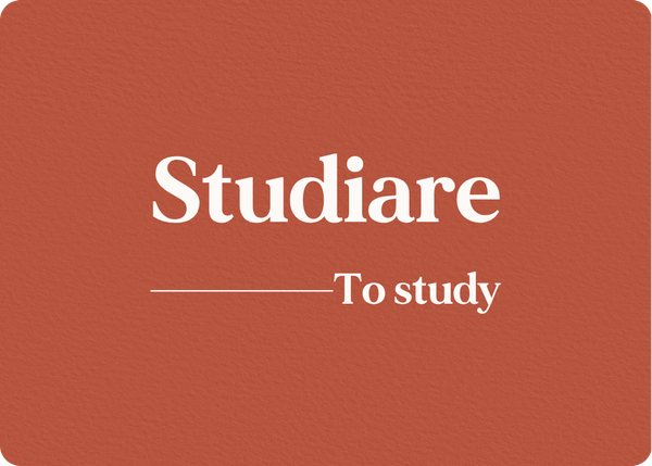 Studiare: Verb Conjugation