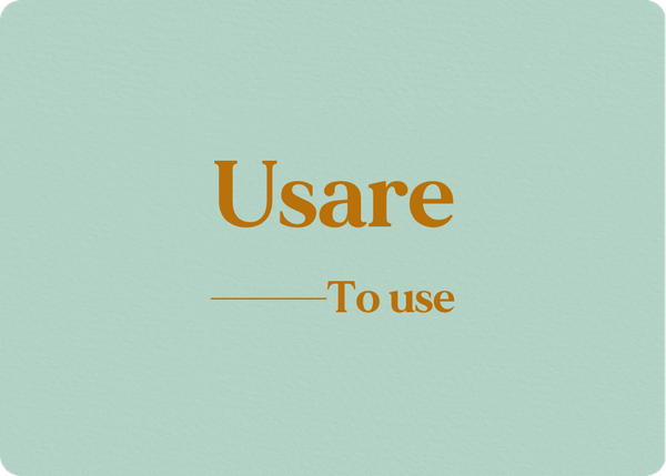 Usare: Verb Conjugation