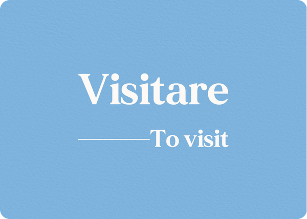 Visitare: Verb Conjugation