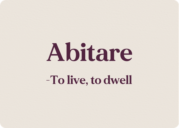 Abitare: Verb Conjugation