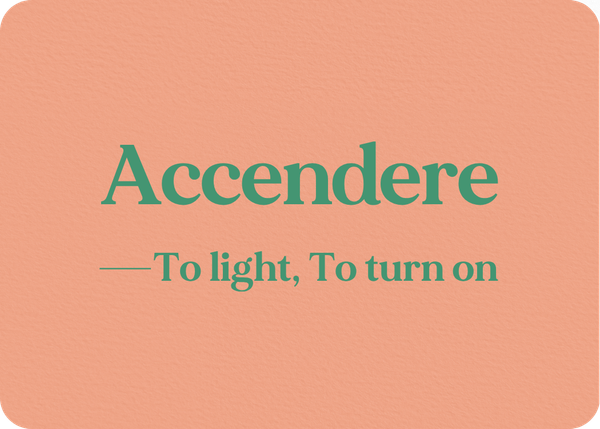 Accendere: Verb Conjugation