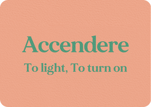 Accendere: Verb Conjugation