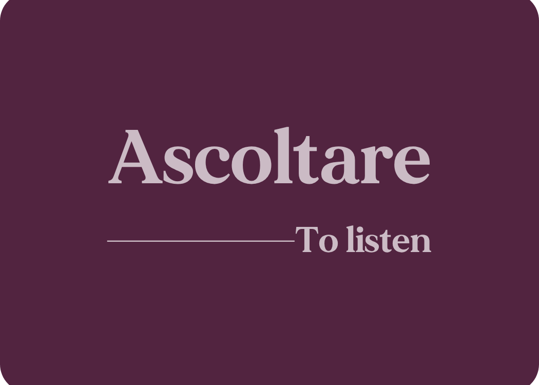 Ascoltare: Verb Conjugation