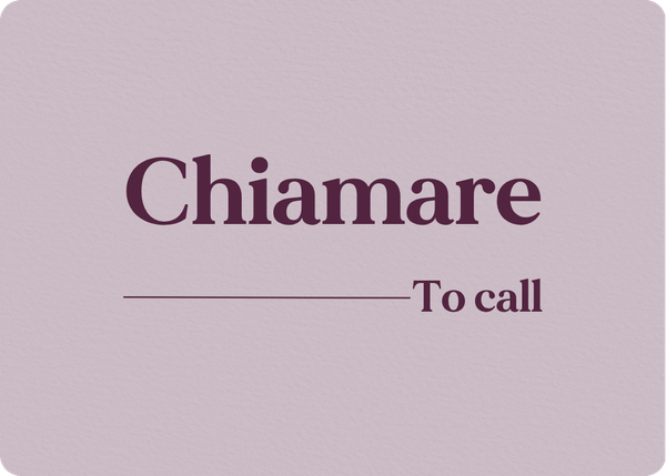 Chiamare: Verb Conjugation