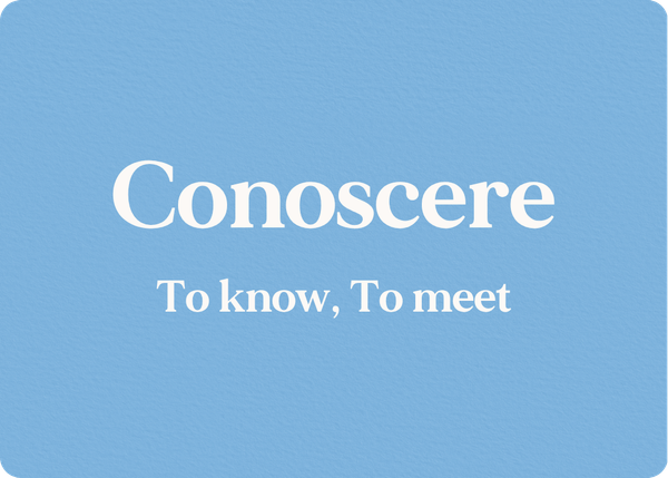 Conoscere: Verb Conjugation