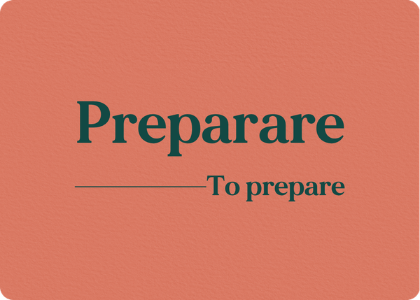 Preparare: Verb Conjugation