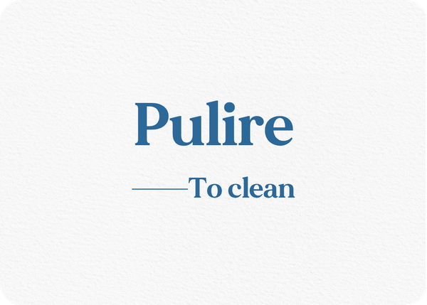 Pulire: Verb Conjugation
