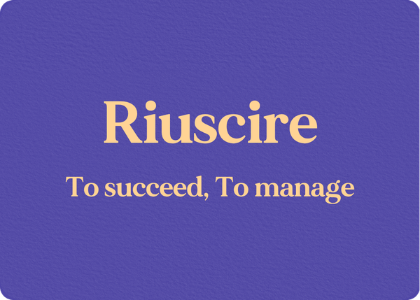 Riuscire: Verb Conjugation