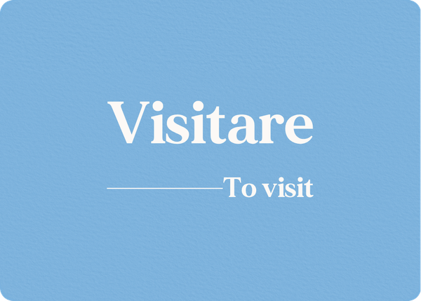 Visitare: Verb Conjugation
