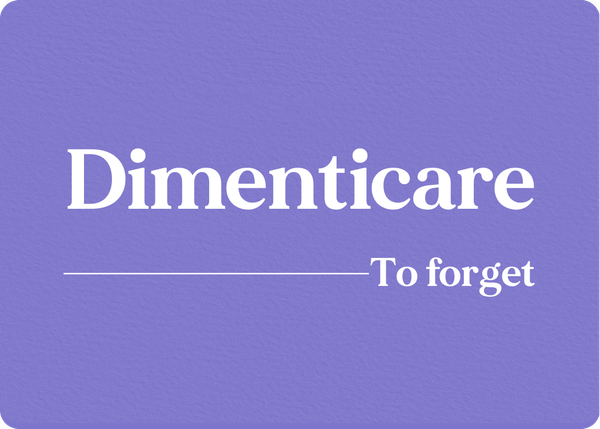 Dimenticare: Verb Conjugation